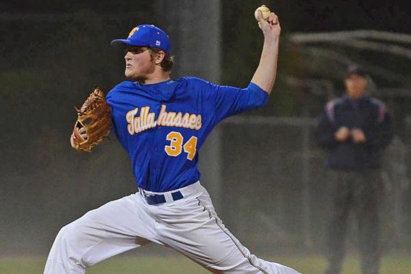 Nick Deckert delivers a pitch against Gordon State.