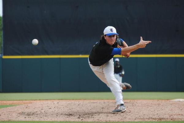 Collin Strall picked up a win and a save on Sunday