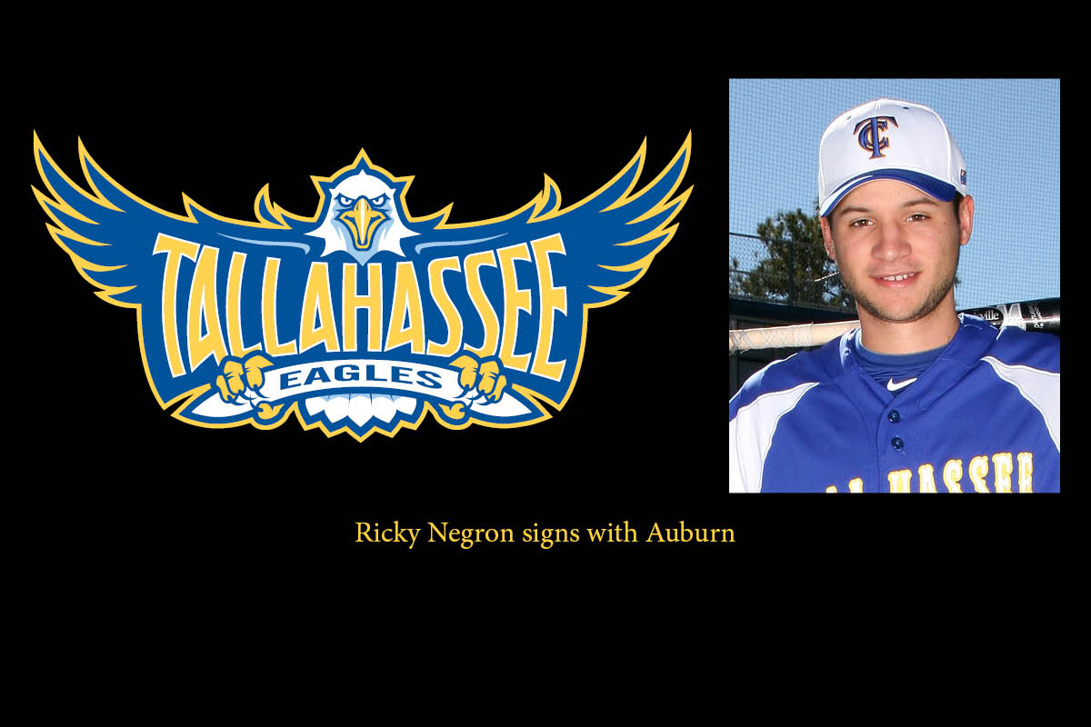 TCC Baseball&rsquo;s Ricky Negron inks with Auburn