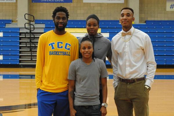 Front row (L-R): Cat Wells Back row (L-R): Elmo Stephen, Karley Barnes, Cameron Smith
