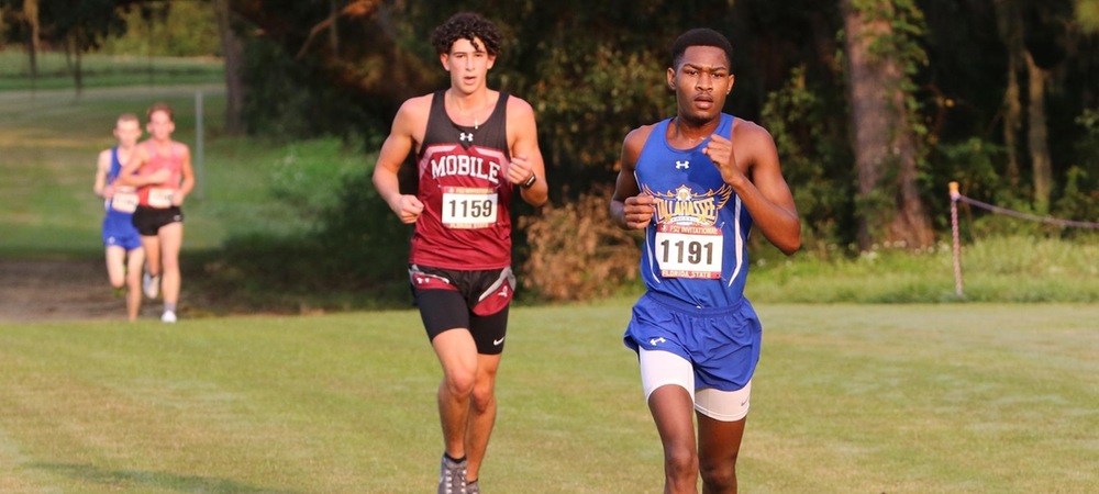 Rodolph Adonis in action at the 2020 FSU Invitational (photo courtesy of Jason Hendrix)