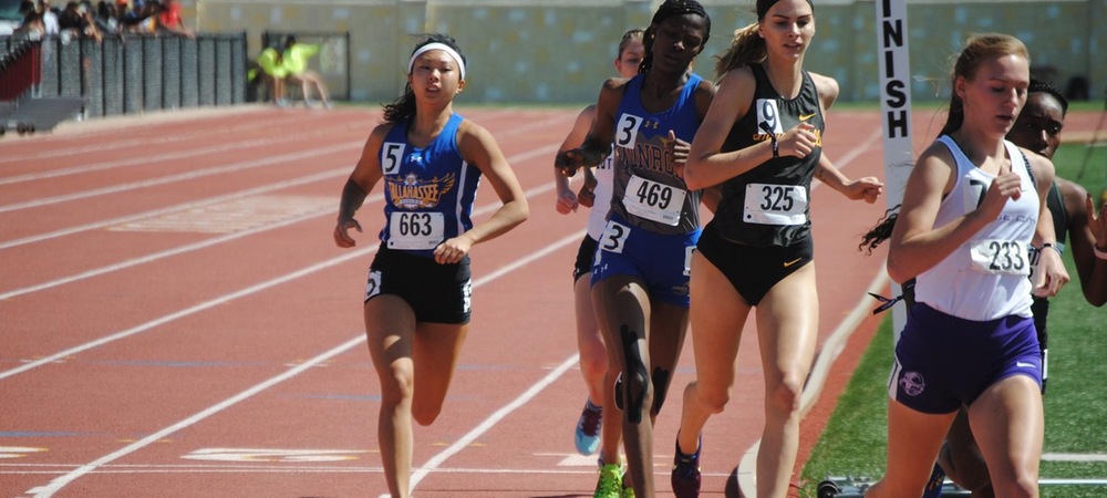 Mia Wiederkehr in action at the 2019 NJCAA Championships