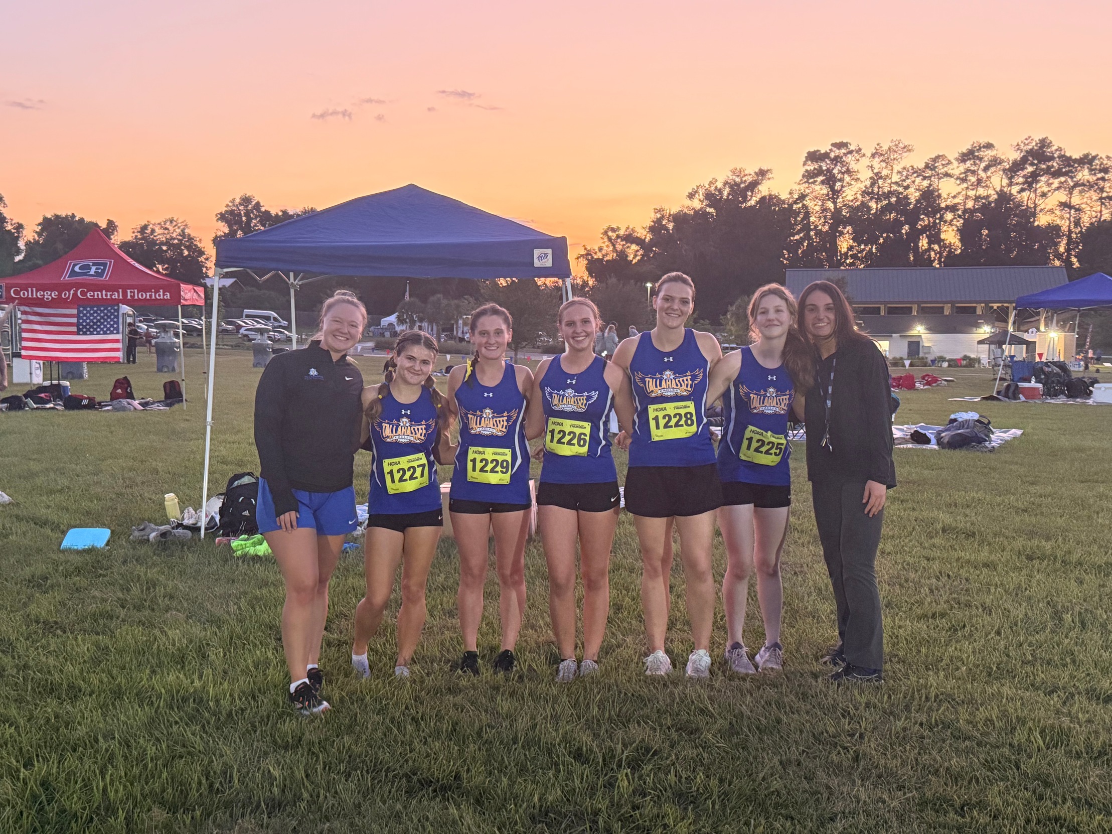 Tallahassee State College Women's Cross Country Opens Season at Hoka Nights of Thunder